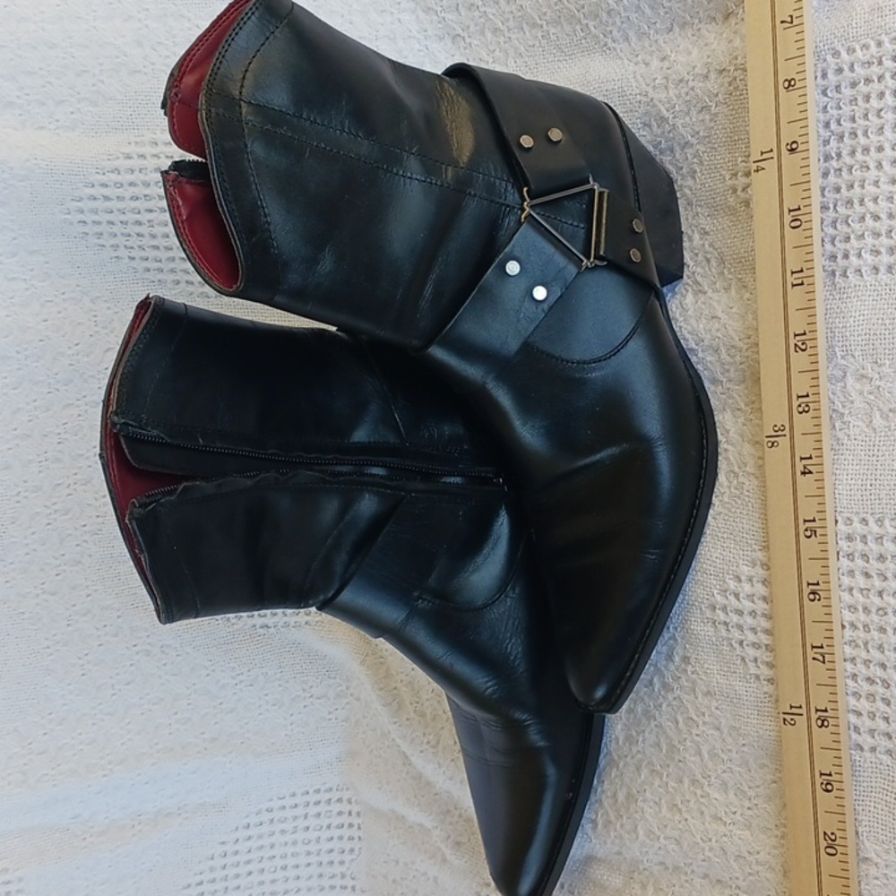 Zara Black Western Boots